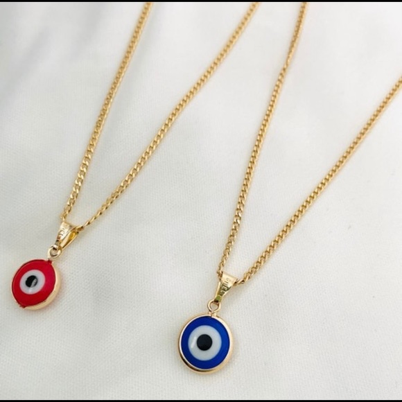 Evil Eye Charm Necklace - Picture 1 of 8